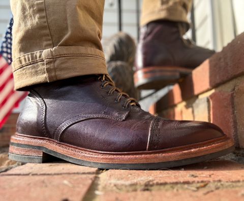 Photo by MaticEsq on January 12, 2026 of the Parkhurst The Delaware in Horween Color 8 Dublin.