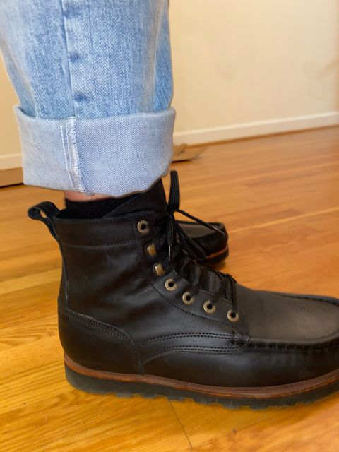 Photo by Stellarlife2429_ on May 30, 2026 of the Jim Green Workhorse Moc Toe in Nubuck leather.
