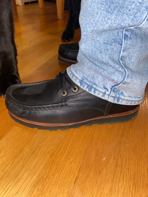Photo by Stellarlife2429_ on May 30, 2026 of the Jim Green Workhorse Moc Toe in Nubuck leather.