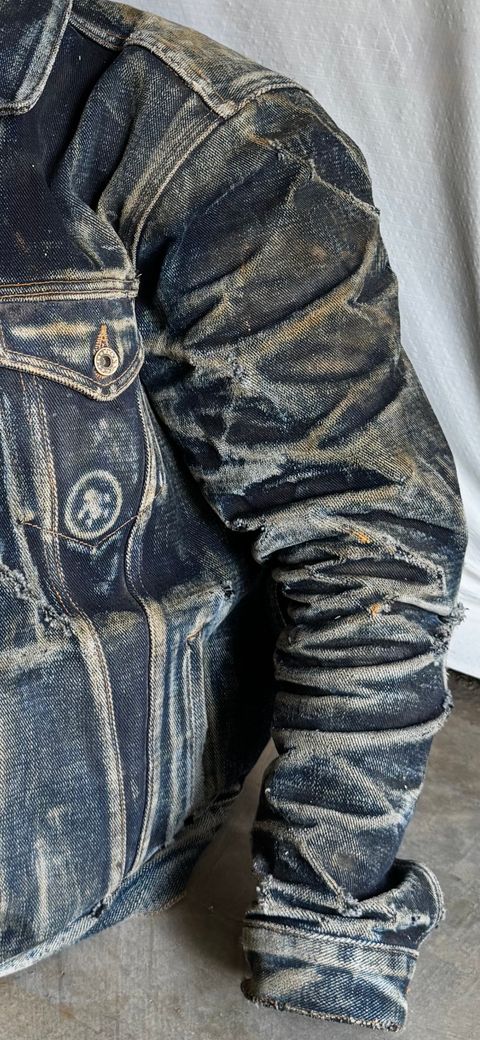 Photo by ericxj99 on June 30, 2026 of the Brave Star Ironside 21.5oz Frankenstein in 22oz Denim.