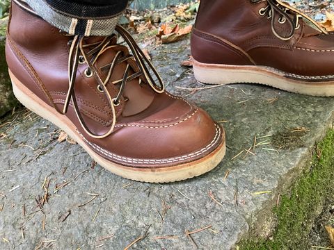Photo by taylorlong1 on September 25, 2025 of the Nicks Moc Toe in Seidel 1964 Brown.