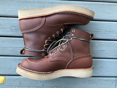 Photo by taylorlong1 on October 1, 2025 of the Nicks Moc Toe in Seidel 1964 Brown.