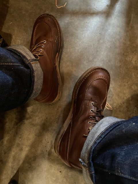 Photo by taylorlong1 on November 15, 2025 of the Nicks Moc Toe in Seidel 1964 Brown.