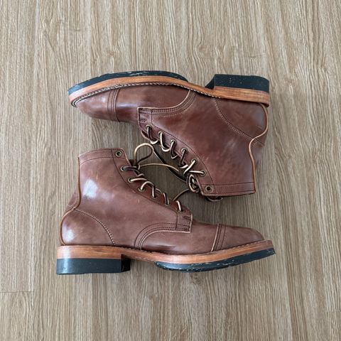 Photo by RidgeG on February 18, 2025 of the Truman Cap Toe Boot in Maryam Toscanello TPR Horsebutt.