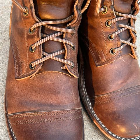 Photo by dyl on March 24, 2026 of the Nicks Custom Model in Horween Natural Predator.