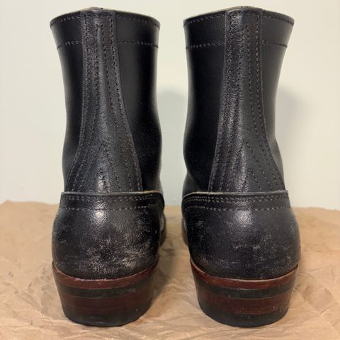 Photo by TastefulGent on February 1, 2026 of the Nicks MTO in Horween Black Waxed Flesh.