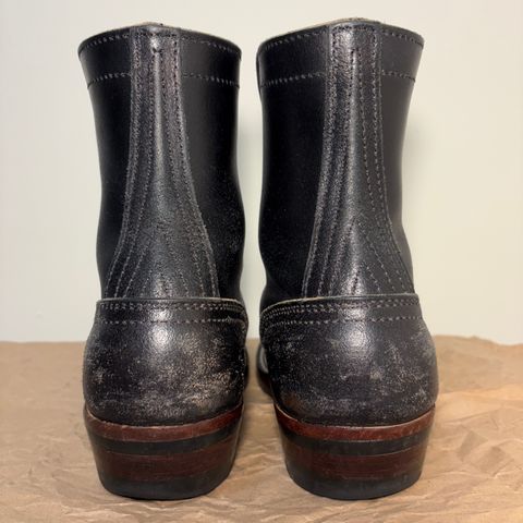Photo by TastefulGent on March 2, 2026 of the Nicks MTO in Horween Black Waxed Flesh.