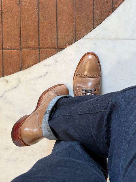 Photo by vdstyleco on July 11, 2026 of the Blkbrd Shoemaker Luchador Service Boot in Horween Natural Chromexcel.