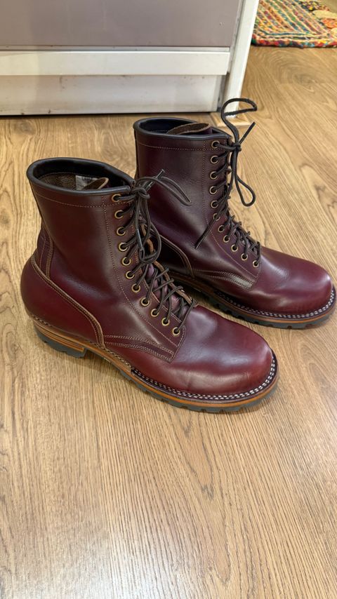 Photo by vdstyleco on July 13, 2026 of the Craft & Glory Craft & Glory / Trooper 8" Howreen Chromexcel no 8 in Horween Color 8 Chromexcel.