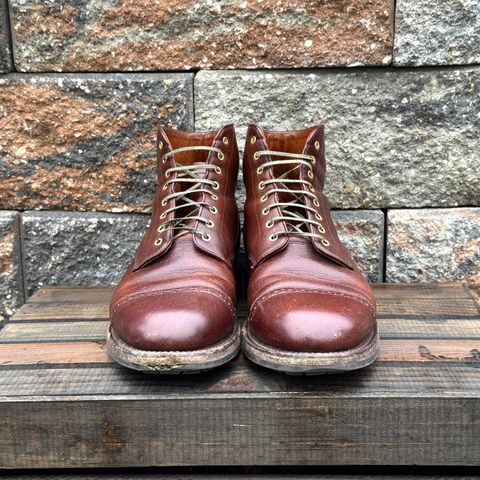 Photo by KingSprinkle on January 1, 2026 of the Grant Stone Garrison Boot in C.F. Stead Crimson Classic Kudu.