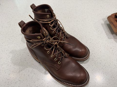 Photo by dabe2297 on June 2, 2026 of the Nicks Falcon in Horween Brown Chromexcel.