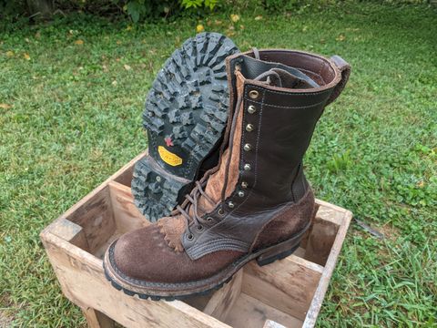 Photo by evsnova74 on August 30, 2024 of the JK Boots Superduty in Seidel Brown Oil Tan.