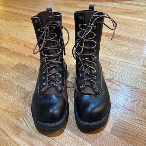 Photo by jeff on June 14, 2024 of the Nicks x Rose Anvil ND3 in Horween Brown Waxed Flesh.