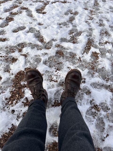 Photo by svenbass on January 24, 2026 of the White's Semi-Dress in Horween Brown Chromexcel Horsehide.