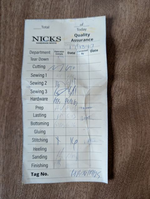 Photo by ilkhan on June 23, 2025 of the Nicks Ridgeline Hiking Boot in Nicks / Horween Spokane Honey waxout.