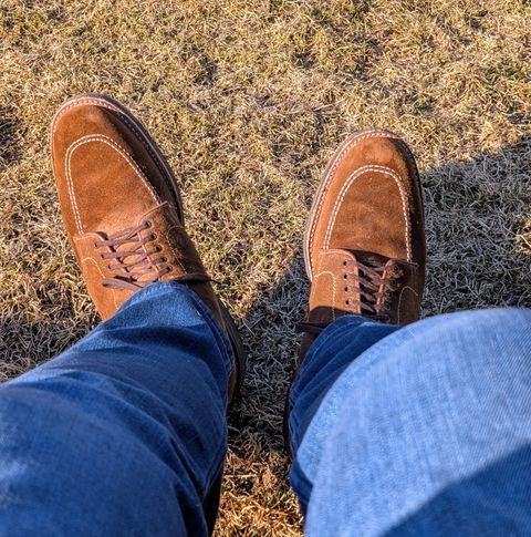 Photo by patina_colada on March 11, 2025 of the Alden Indy Boot in Snuff Suede.