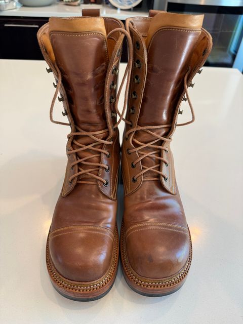 Photo by chris.8888 on July 2, 2026 of the Caswell Boot Company x Fortis Munson Last Collaboration in Horween Natural Shell Cordovan.