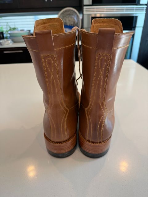 Photo by chris.8888 on July 2, 2026 of the Caswell Boot Company x Fortis Munson Last Collaboration in Horween Natural Shell Cordovan.