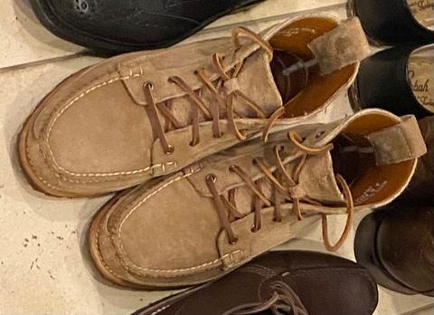 Photo by chris.8888 on January 20, 2024 of the Rancourt & Co. Harrison Boot in Horween Khaki Orion.