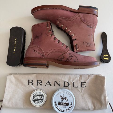Photo by chris.8888 on July 14, 2026 of the Brandle 1964 in Horween Color 8 Reverse Shell Cordovan.