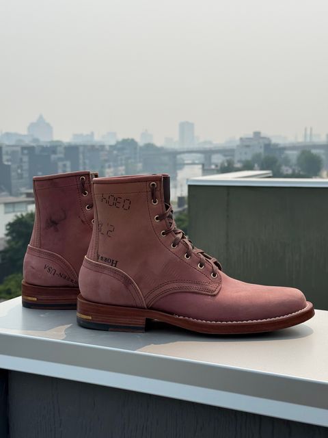Photo by chris.8888 on July 16, 2026 of the Brandle 1964 in Horween Color 8 Reverse Shell Cordovan.