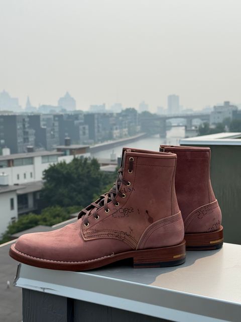 Photo by chris.8888 on July 16, 2026 of the Brandle 1964 in Horween Color 8 Reverse Shell Cordovan.