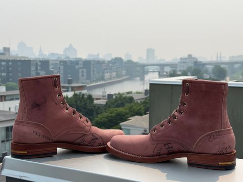 Photo by chris.8888 on July 16, 2026 of the Brandle 1964 in Horween Color 8 Reverse Shell Cordovan.