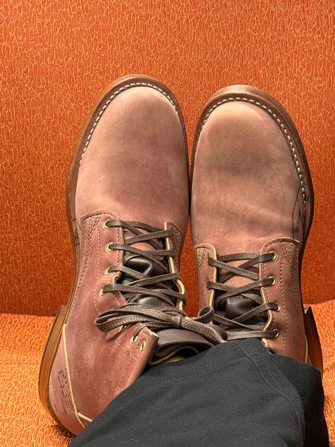 Photo by chris.8888 on July 16, 2026 of the Brandle 1964 in Horween Color 8 Reverse Shell Cordovan.