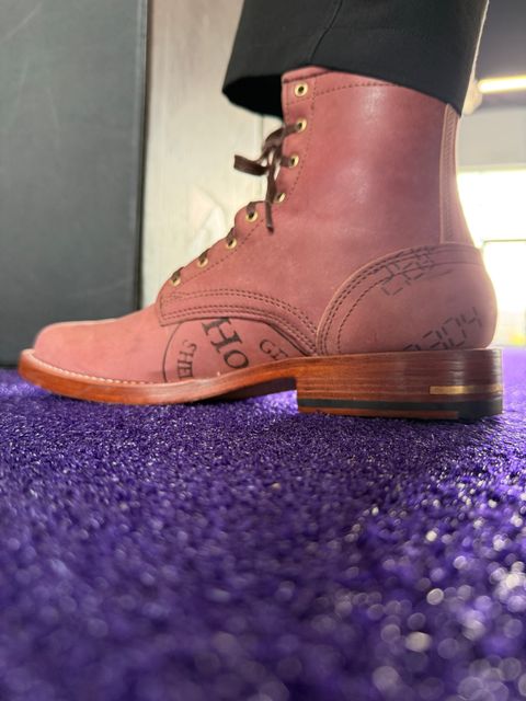 Photo by chris.8888 on July 16, 2026 of the Brandle 1964 in Horween Color 8 Reverse Shell Cordovan.