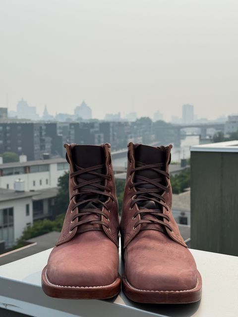 Photo by chris.8888 on July 16, 2026 of the Brandle 1964 in Horween Color 8 Reverse Shell Cordovan.
