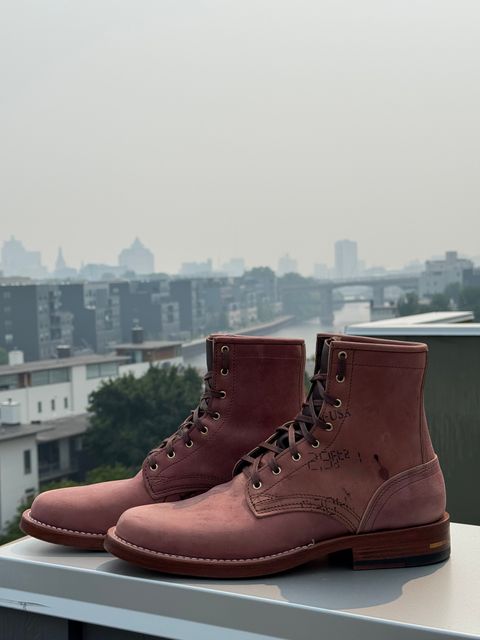 Photo by chris.8888 on July 16, 2026 of the Brandle 1964 in Horween Color 8 Reverse Shell Cordovan.