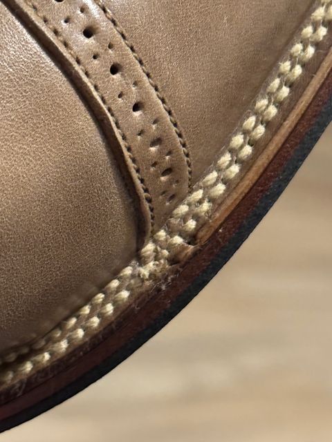 Photo by Pedro on January 6, 2025 of the Viberg Service Boot BCT in Maryam Taupe TPR Horsebutt.