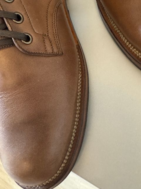 Photo by Pedro on January 18, 2025 of the Viberg Service Boot in Horween Natural Chromexcel.
