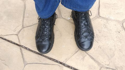 Photo by StuntTriple on May 17, 2025 of the Spingle Boot shoe in Unknown Leather.