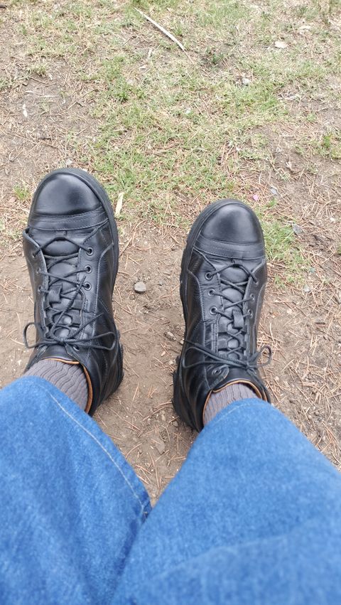 Photo by StuntTriple on May 17, 2025 of the Spingle Boot shoe in Unknown Leather.