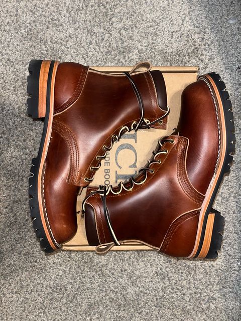 Photo by grimmnir on June 21, 2024 of the Nicks Lace Up Heritage in 64 Brown Double Shot.