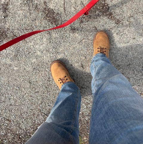 Photo by RTRSnk004 on March 14, 2026 of the Buzz Rickson’s X Unsung House M43 Service Boot in Combination-tanned Camel Cowhide.