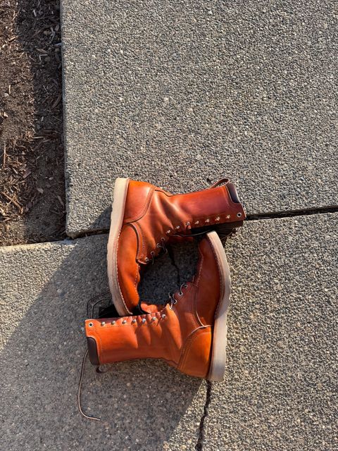 Photo by LarryDaGreaT on April 6, 2025 of the Nicks Moc Toe in Wickett & Craig Double Stuffed Tobacco.