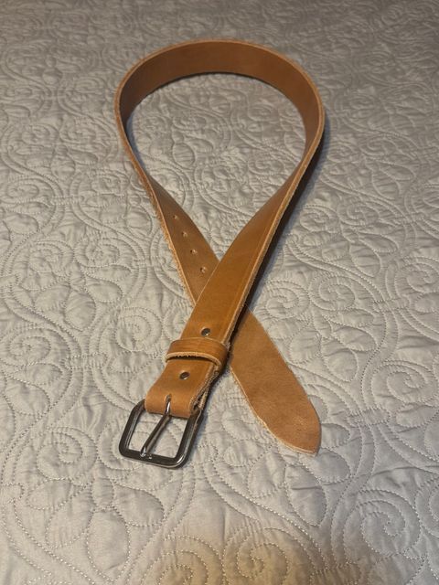 Photo by Bootsforever on October 5, 2025 of the Jay’s Custom Leather In Muddy Pond, Tennessee No Model Number in Waxed Natural Veg Tan.