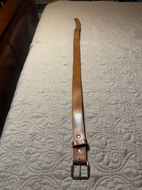 Photo by Bootsforever on December 2, 2025 of the Jay’s Custom Leather In Muddy Pond, Tennessee No Model Number in Waxed Natural Veg Tan.