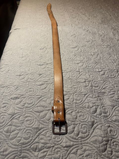 Photo by Bootsforever on December 2, 2025 of the Jay’s Custom Leather In Muddy Pond, Tennessee No Model Number in Waxed Natural Veg Tan.