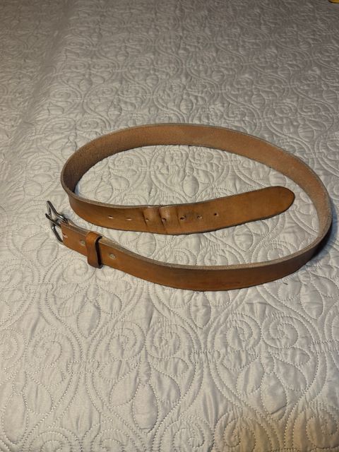 Photo by Bootsforever on January 2, 2026 of the Jay’s Custom Leather In Muddy Pond, Tennessee No Model Number in Waxed Natural Veg Tan.