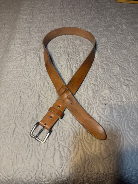Photo by Bootsforever on January 2, 2026 of the Jay’s Custom Leather In Muddy Pond, Tennessee No Model Number in Waxed Natural Veg Tan.