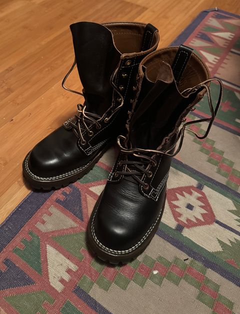Photo by KaniThunder on February 21, 2026 of the Wesco Warren Boot in Horween Black Chromexcel Horsehide.