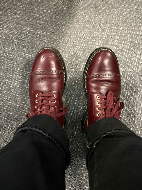 Photo by jct on June 9, 2026 of the Grant Stone Garrison Boot in Horween Color 8 Chromexcel.