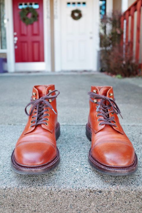 Photo by jct on March 2, 2026 of the Grant Stone Cap Toe Boot in D'Annonay British Tan Calf.