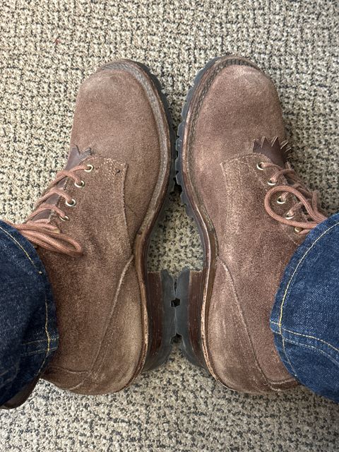 Photo by Nelot on June 25, 2024 of the Nicks Urban Logger in Seidel MaxSupport Walnut Roughout.