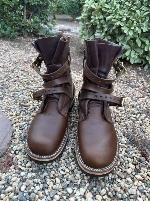 Photo by Nelot on July 15, 2026 of the Nicks Heritage TankerPro in Horween British Tan Chromexcel.