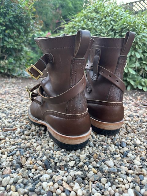 Photo by Nelot on July 15, 2026 of the Nicks Heritage TankerPro in Horween British Tan Chromexcel.