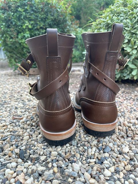 Photo by Nelot on July 15, 2026 of the Nicks Heritage TankerPro in Horween British Tan Chromexcel.